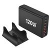 120W GaN Charger 6 Ports USB Type C PD Charger Quick Charge USB3.0 Type C Quick Charger Mobile Phone USB Charger
