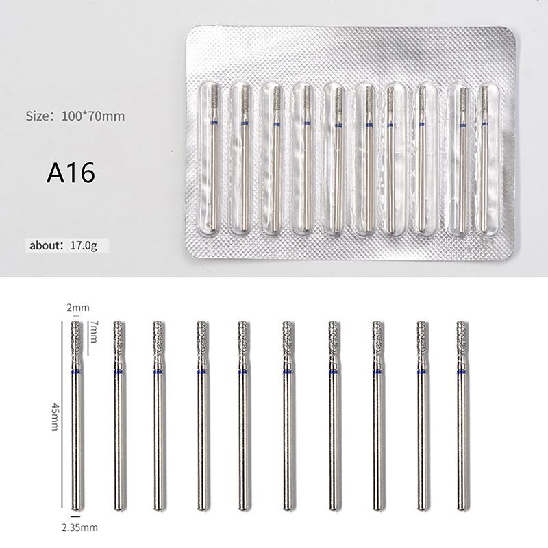 

10 шт. алмазные сверла для ногтей, вращающиеся электрические фрезы для педикюра, маникюра, пилочки для кутикулы, инструменты для ногтей, аксессуары