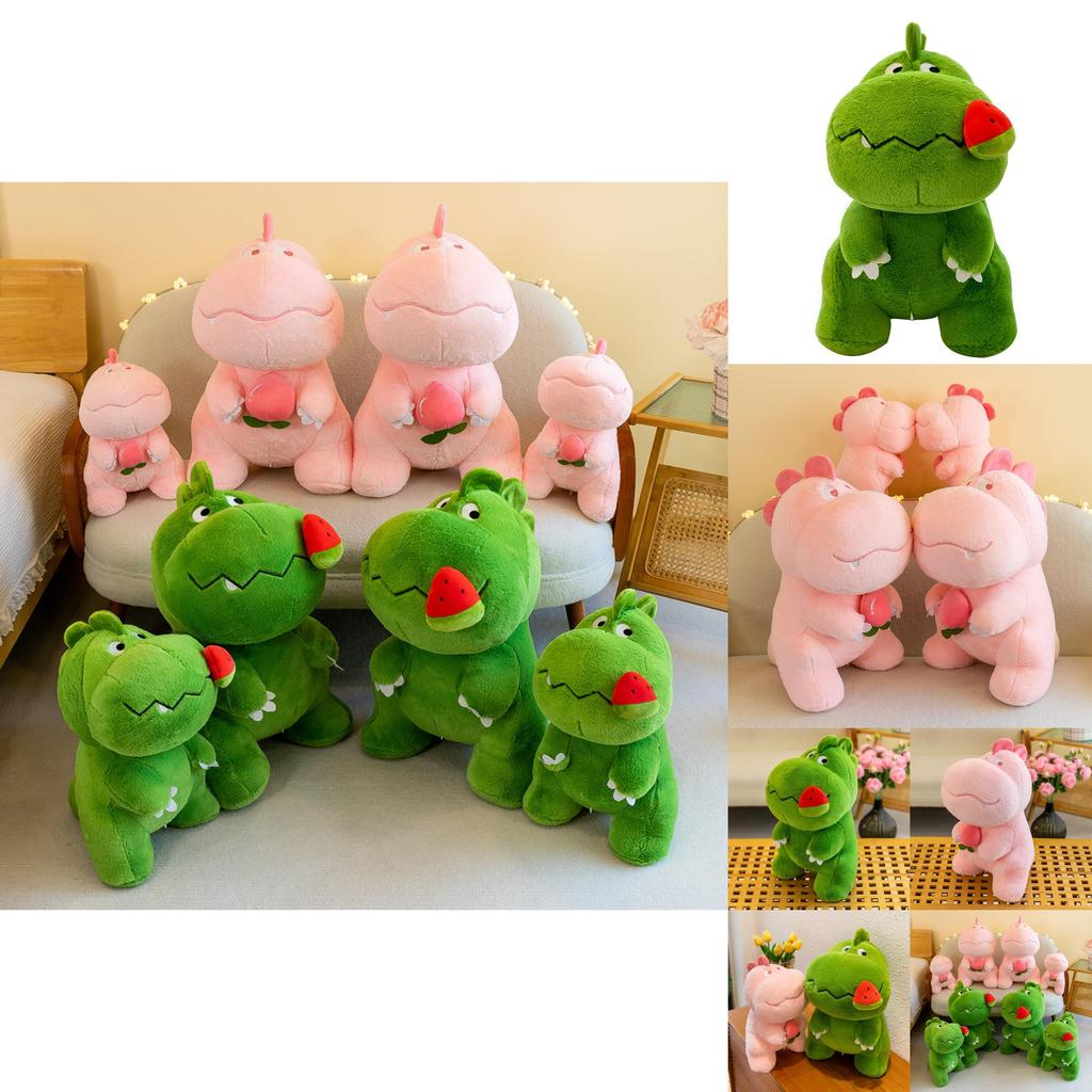 Adorable Plush Dinosaur Pillow Cute Snack Dinosaur Stuffed Toy Perfect Birthday Gift For Girls