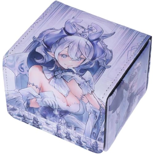 Labyrinth Deck Case, Horizontal Loading, Trading Card Case, Magnetic, PU Leather, Holds 100 Cards, Sleeves Compatible, Yu-Gi-Oh!, Pokemon, Duel Master