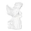Resin Praying Angle Figurine White Prayer Girl Angle Ornament Hold Cheek Wings Cherubs Sculpture for Bookshelf Bedroom