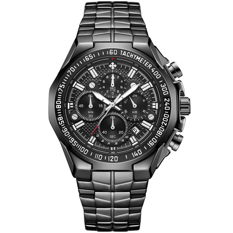 Wwoor, Men'S Watch, Seven-Pin Waterproof Alloy Watch