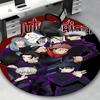 1pc Anime Jujutsu Kaisen Round Carpet - Office Chair Mat, Anti-Slip Rug for Anime Lovers, Perfect Gift for Anime Fans, Suitable for Home Decor, Office