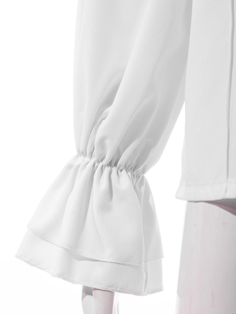 Dětský renesanční kostým Středověký viktoriánský vintage retro design Pirátská košile Volán Dlouhý rukáv Volánková košile