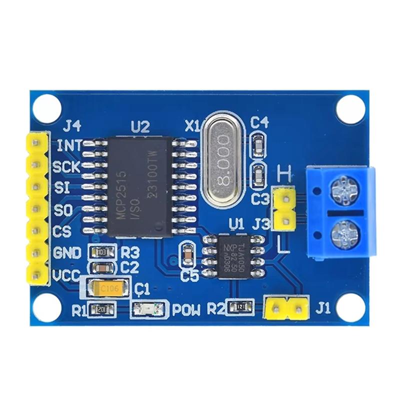 MCP2515 CAN Bus Module TJA1050 Receiver SPI Stable Performance for 51 MCU ARM Controller Automotive Control System DIY Design