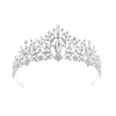 Tiara Coroană de Mireasă Metal Stras Coroană Ziua de Naștere a Reginei Bentiță Agrafă de Păr
