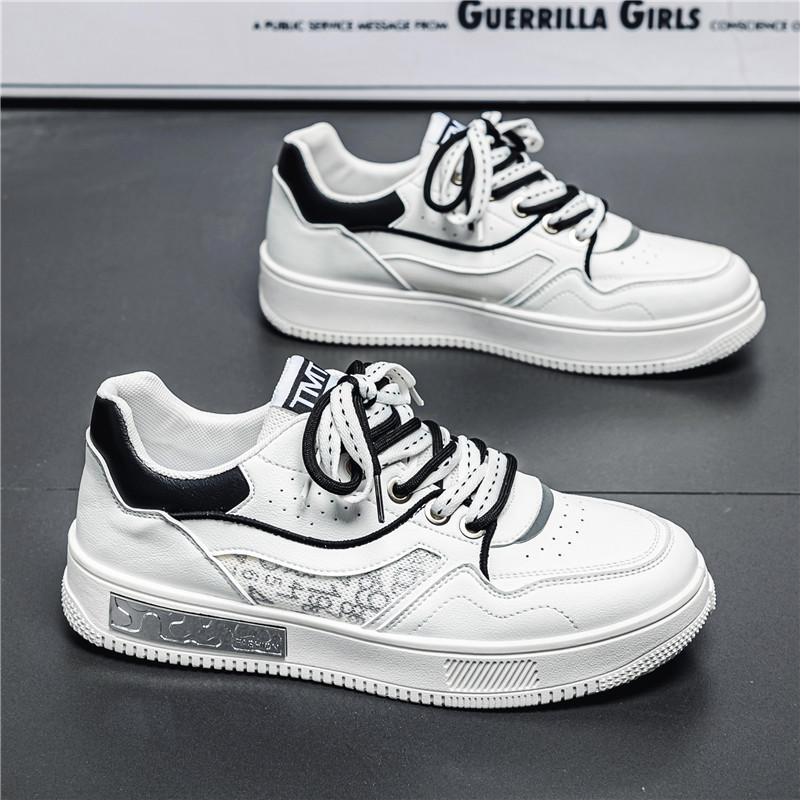 

New Convenient Men s Shoes Summer Thin-style Breathable Skate Shoes with Mesh Upper Casual Versatile White Shoes Suitable Shoes 44