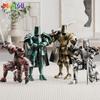 Middeleeuwse Ridder Multi-Joint Beweegbare DIY Actiefiguren Wapen Krijger Robot Zwaard Schild Assemblage Speelgoed Kinder Vakantiecadeau