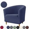 Elastic Club Chair Covers Stretch Jacquard Club Sofa Covers Single Tub Armchair Couch Slipcovers for Bar Counter Living Room