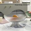 Elegant Ins-Style Fruit Bowl with Drainer - High-Footed Plate for Living Room Snacks and Fruits