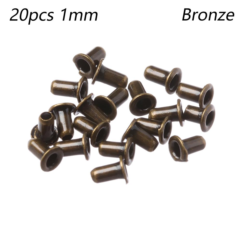 20Pcs 1mm/2.5mm Colorful Metal Eyelet Buttons Ultra-small Shoes Clothes Belt Buckle DIY Dolls Buckles Doll Bags Sewing Accessori