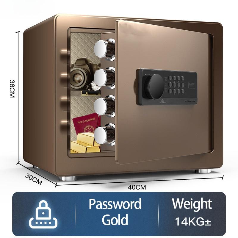 Fingerabdruck +Passwort +Schlüssel Safe Box Diebstahlschutz Sicherheit Geheimer Schrank Geldkassette Heim Büro Aufbewahrungsbox