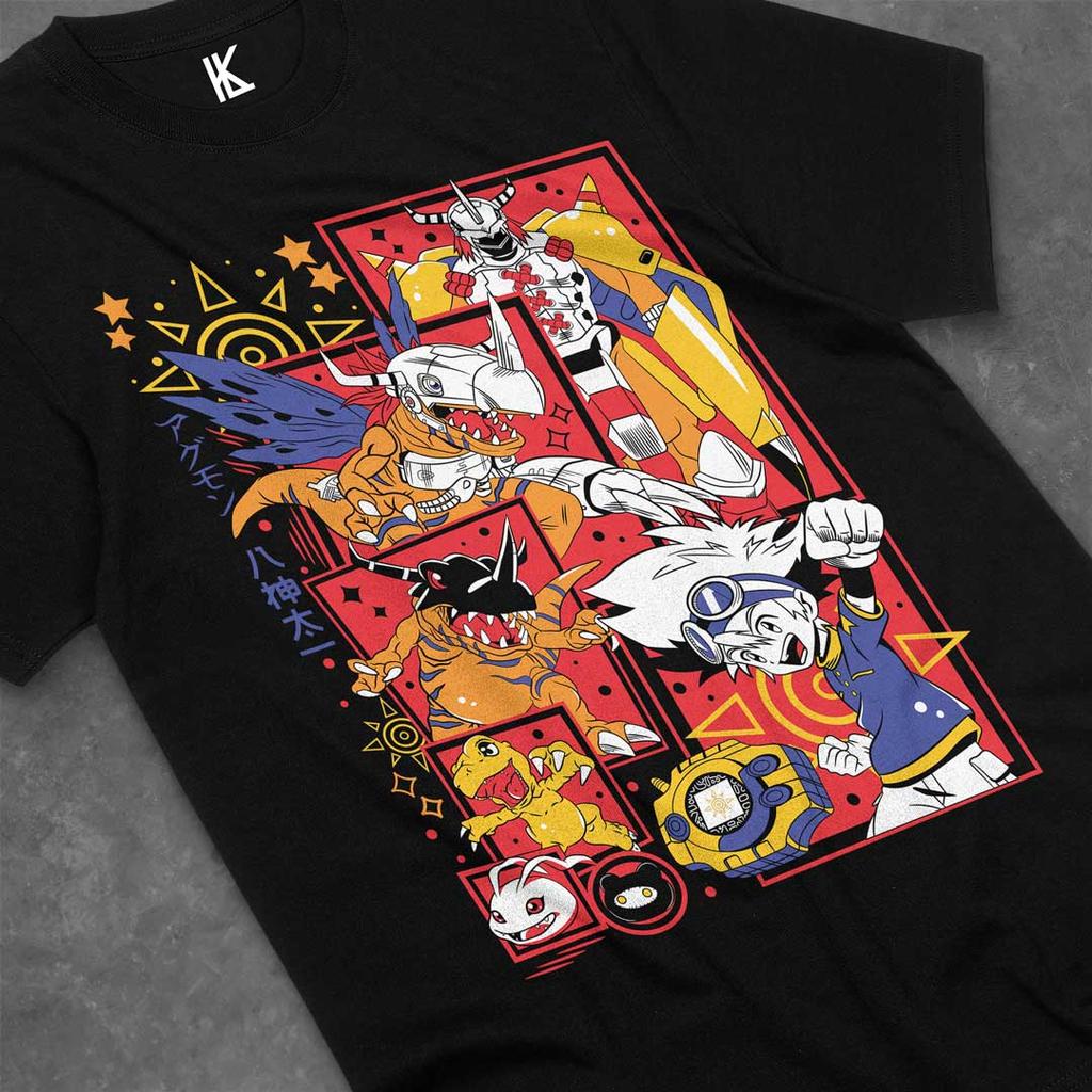 Angemon Shirt Digimon Anime Patamon Tshirt MagnaAngemon Tee Seraphimon T-Shirt Cotton