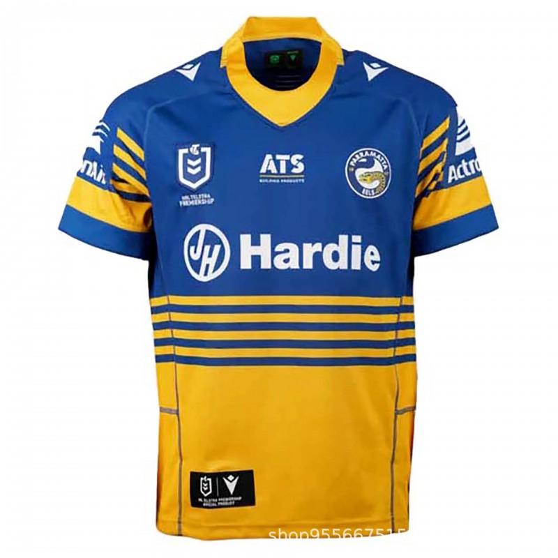 Parramatta Eels NRL Rugby Jersey Mens Womens Sports Team Training Short Sleeve