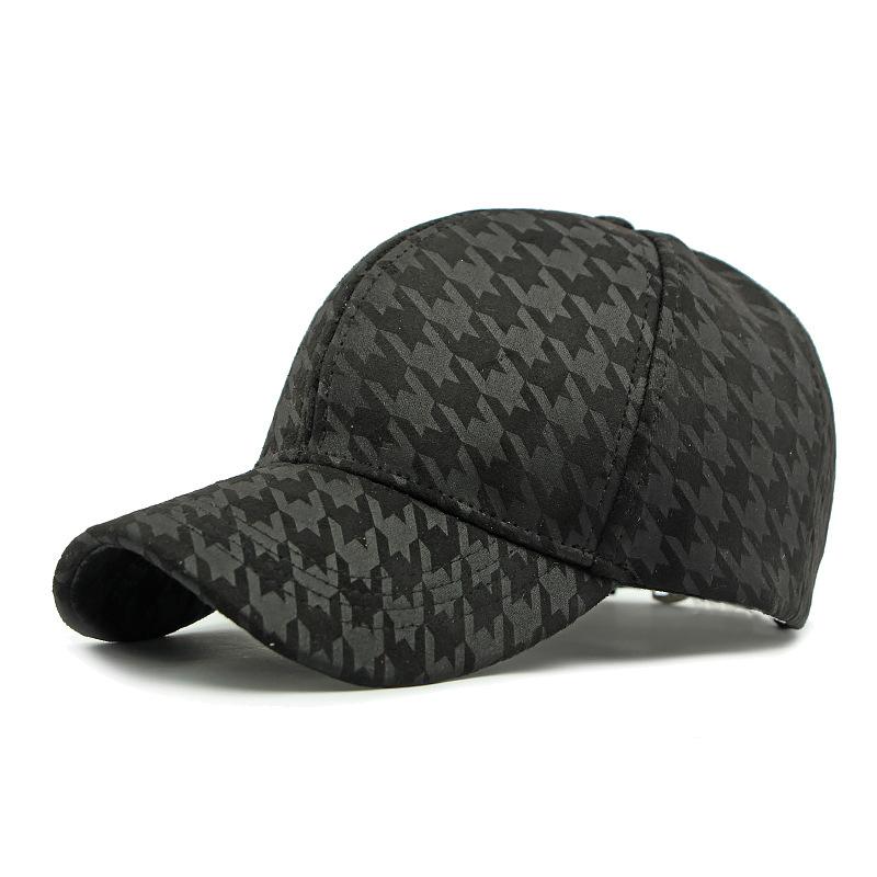 Houndstooth Baseball Cap Women's Spring Outdoor Sunscreen Hat Men's Cap