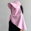 Wide Brim Shawl Fisherman Hat Sunscreen Hiking Bucket Hat Foldable Women Sun Hat  Fishing
