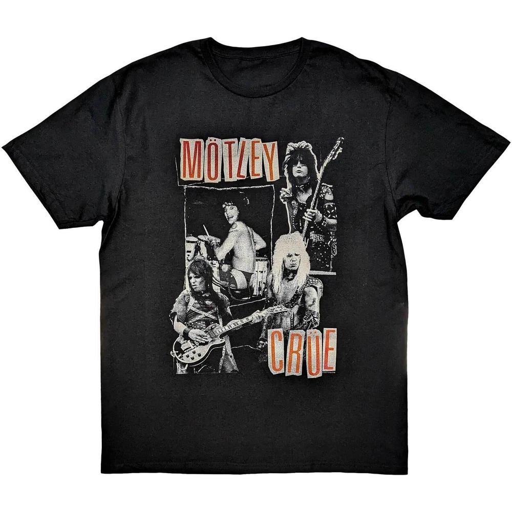 Motley Crue Vintage Punk Collage Shirt Band T-shirt M