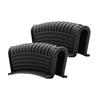 2pcs Silicone Rubber Heatproof Pot Holder Stand for Cast Iron Skillet, Ceramic Pan, and Sand Pot - No Electricity Required