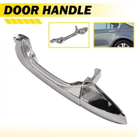 Front Rear Driver Exterior Door Handle For 08-12 Honda Accord Chrome Coupe Sedan Rear Left