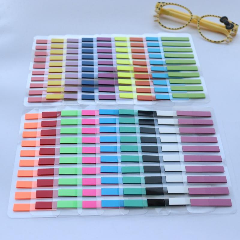 3600 Sheets Color Stickers Notes Index Tabs Flags Transparent Self-Adhesive Sticky Note Stationery School Office Supplies