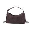 New cross-border hand-woven women's bag, frosted handbag, large capacity, trendy and fashionable, versatile crossbody bag, shoulder bag