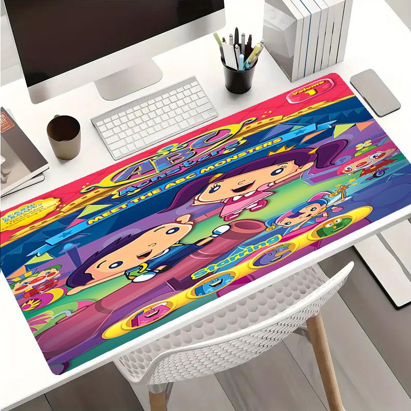 ABC Monsters Mouse Pad - Non-Slip Rubber Base, Smooth Surface for Work,Gaming,Office,And Home Use, Desk Mouse Pad