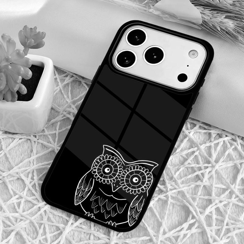 lovely owl animal Diy Colorful Phone Case for iPhone 17 Air 16 15 11 12 14 13 Pro Max Shockproof Cover