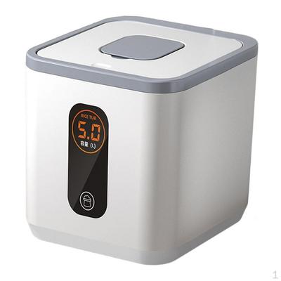 Rice Bucket with Measuring Cup, Airtight Multi-purpose Storage Box for Household Use, Suitable