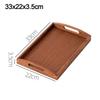 New Rectangular Wooden Trays Ebony Heavy Duty Serving Trays Food Plate Fruit Snack