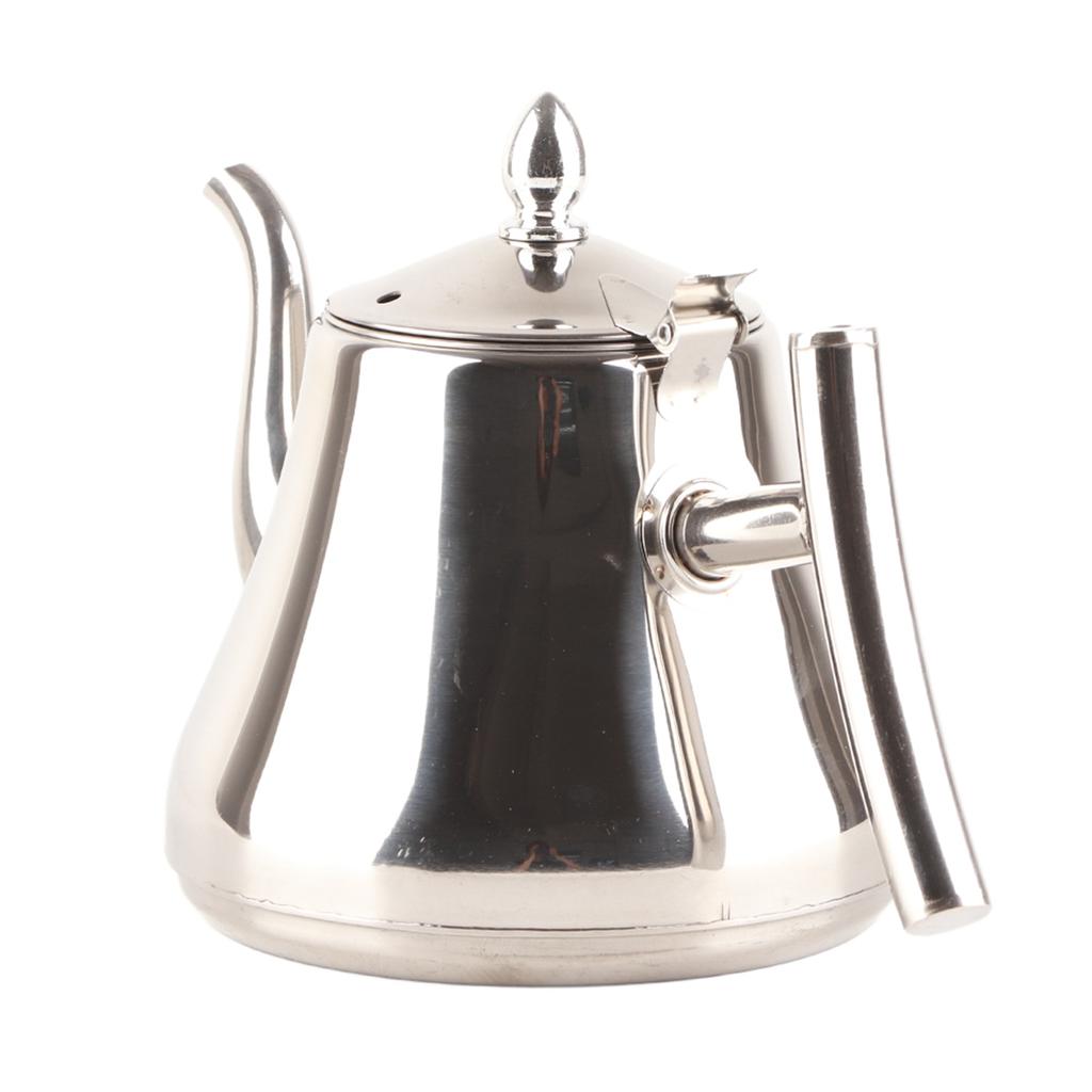Household High Quality Stainless Steel Kettle Thickened Teapot Coffee Pot with Infuser for Hotel Restaurant
