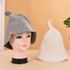 Wool Felt Sauna Hat Reusable Shower Cap for Home Bathroom Bathing Accessories