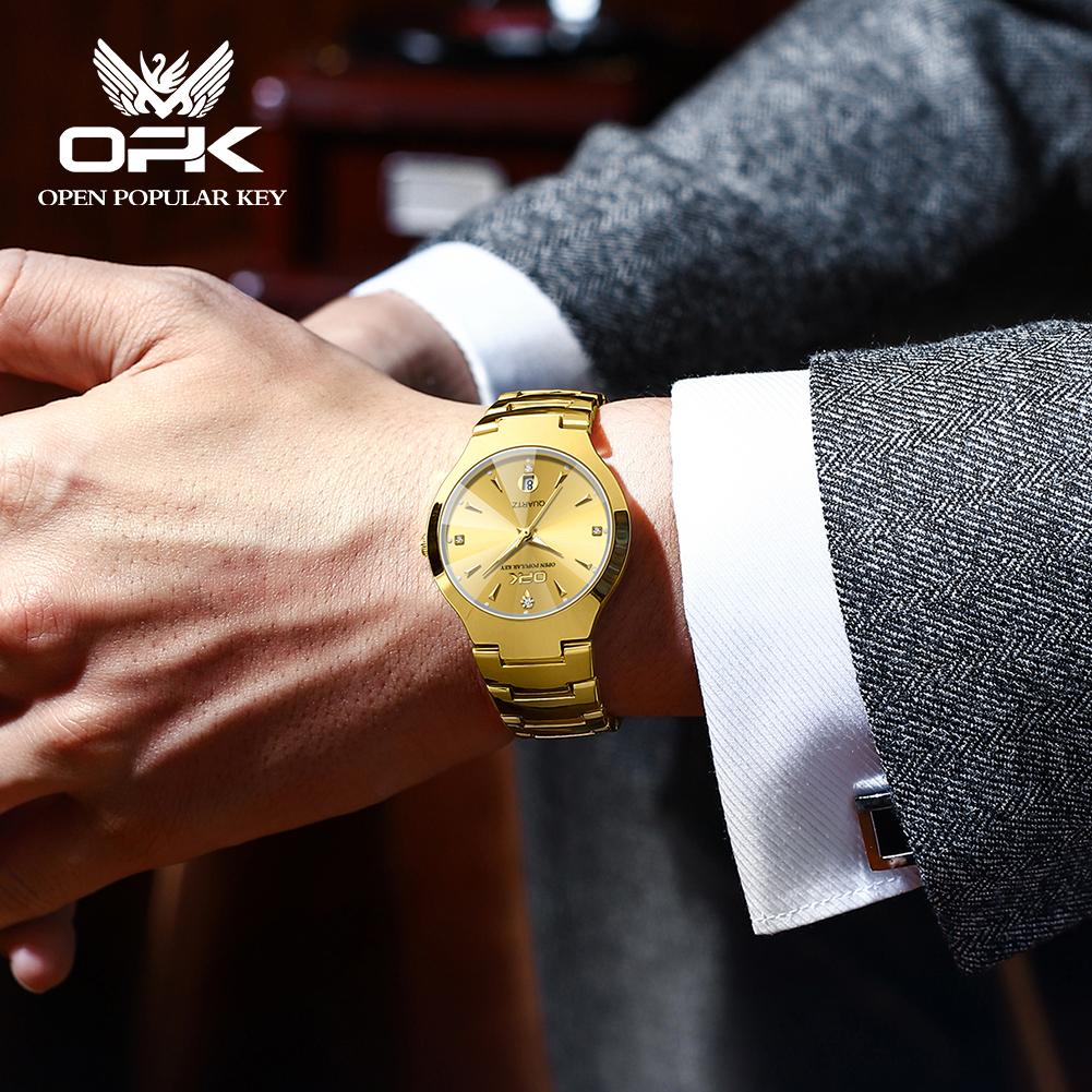 OPK8105 Men's Watch Quartz Watch Diamond Mirror with Calendar