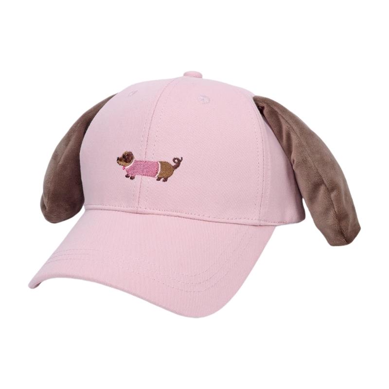 Women Baseball Hat Cartoon Lovely Cartoon Fun Dachshund Hat for Idol Concert Shows Embroidery Caps for Adults