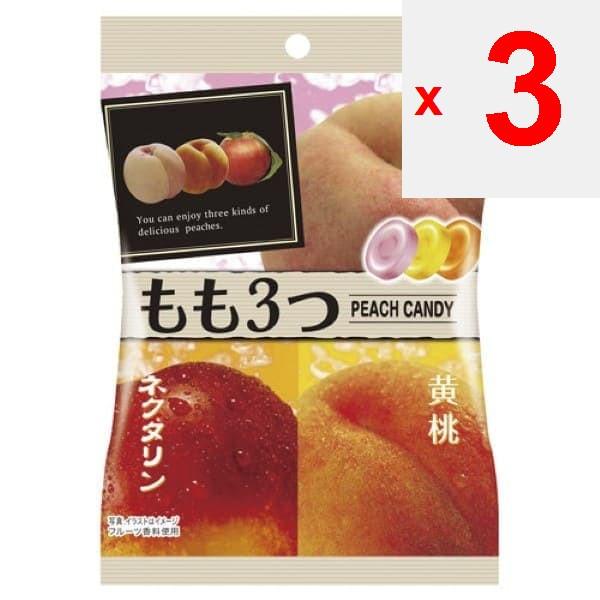 PINE 3 Peaches 75gThree Kinds of Assorted Momo Candies: Three Kinds of Momo Candies with Rich Indiv Three Kinds of Assorted Momo Candies: Three Kinds