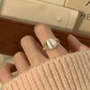 Geometric High-Polish Criss-Cross S925 Silver-Plated Open Ring - Women's Stackable Index Finger Jewelry