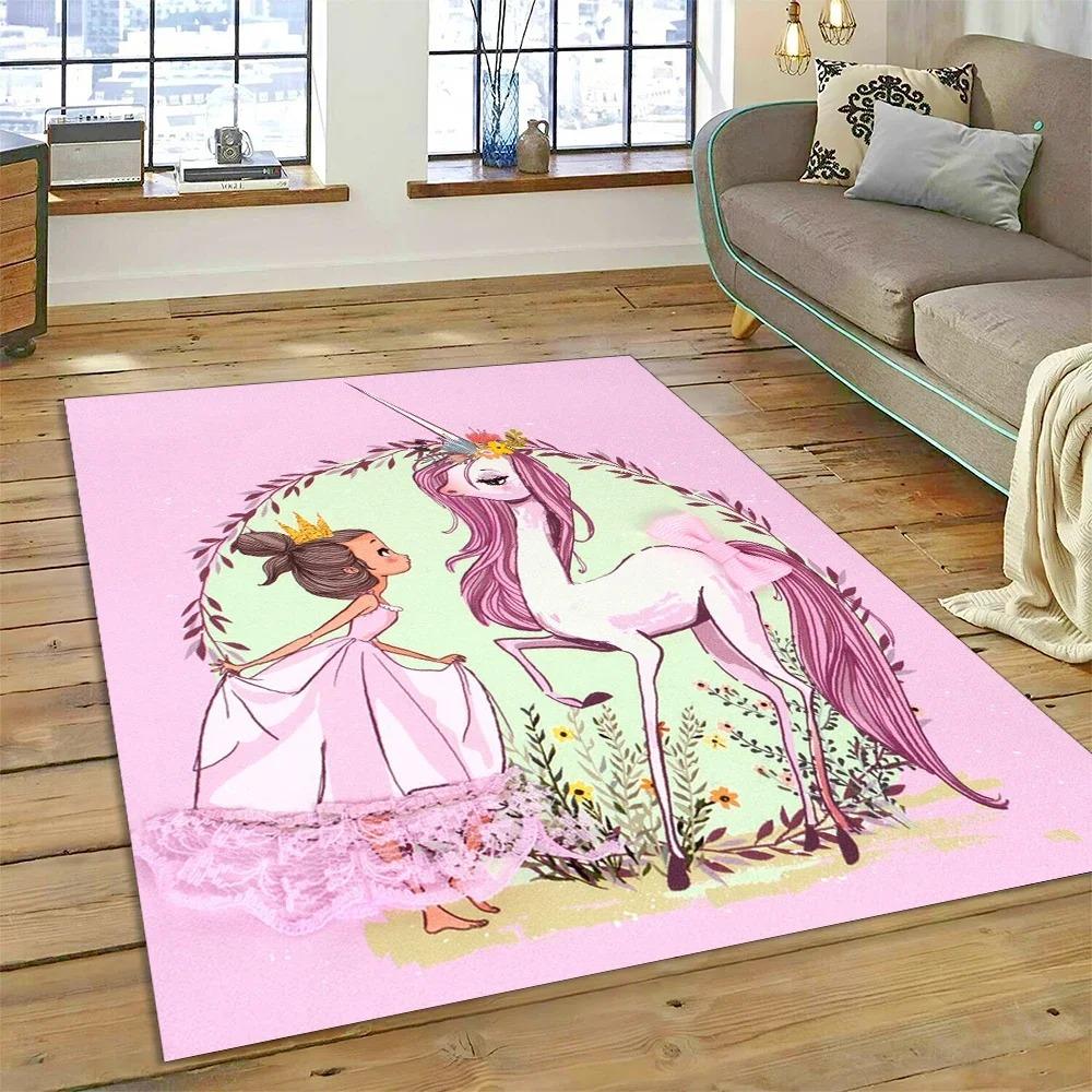 Niedlicher Traum Ballett Mädchen Teppich Leicht zu Reinigen Zuhause Flur Balkon Badezimmer Rutschfest Salon Sofa Boden Große Fläche Deko Weicher Teppich