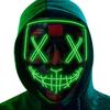 Poptrend Halloween Mask LED Light Up Mask Scary Mask For Festival Cosplay Halloween Costume Masquerade Parties Carnival Gift