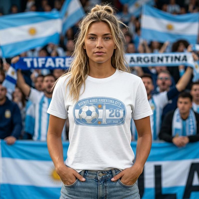 Buenos Aires Soccer Badge Tee | Argentina footbaal 26 tee, Shirt,Cup Soccer Tee, Buenos Aires Football T-Shirt, Argentina Flag Graphic Tee 3XL