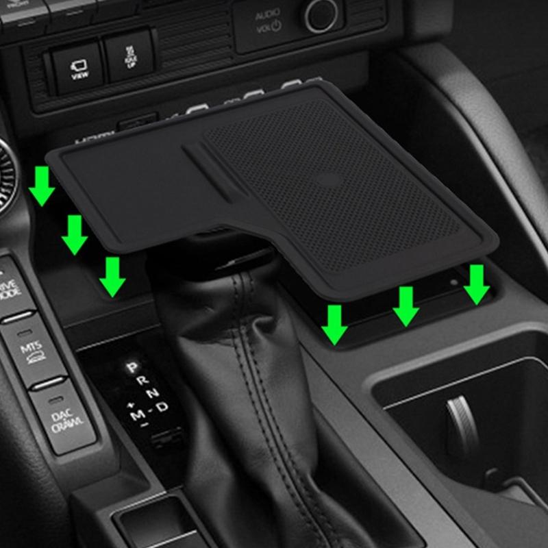 Center Consoles Mat Not Slip Designs Protective Wireless Charging Mat Long Distance Travel Accessory Simple for Car
