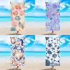 1pc Shell Pattern Printed Beach Towel, Ultra-fine Fiber Beach Towel, Sports Towel, Beach, Pool Vacation Bathroom Decoration