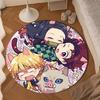 Chibi Characters Demon Round Mat, Anti-slip Circle Carpet Chair Rug For livingroom,Bedroom, Doormat Home Decor Gift Christmas Gifts