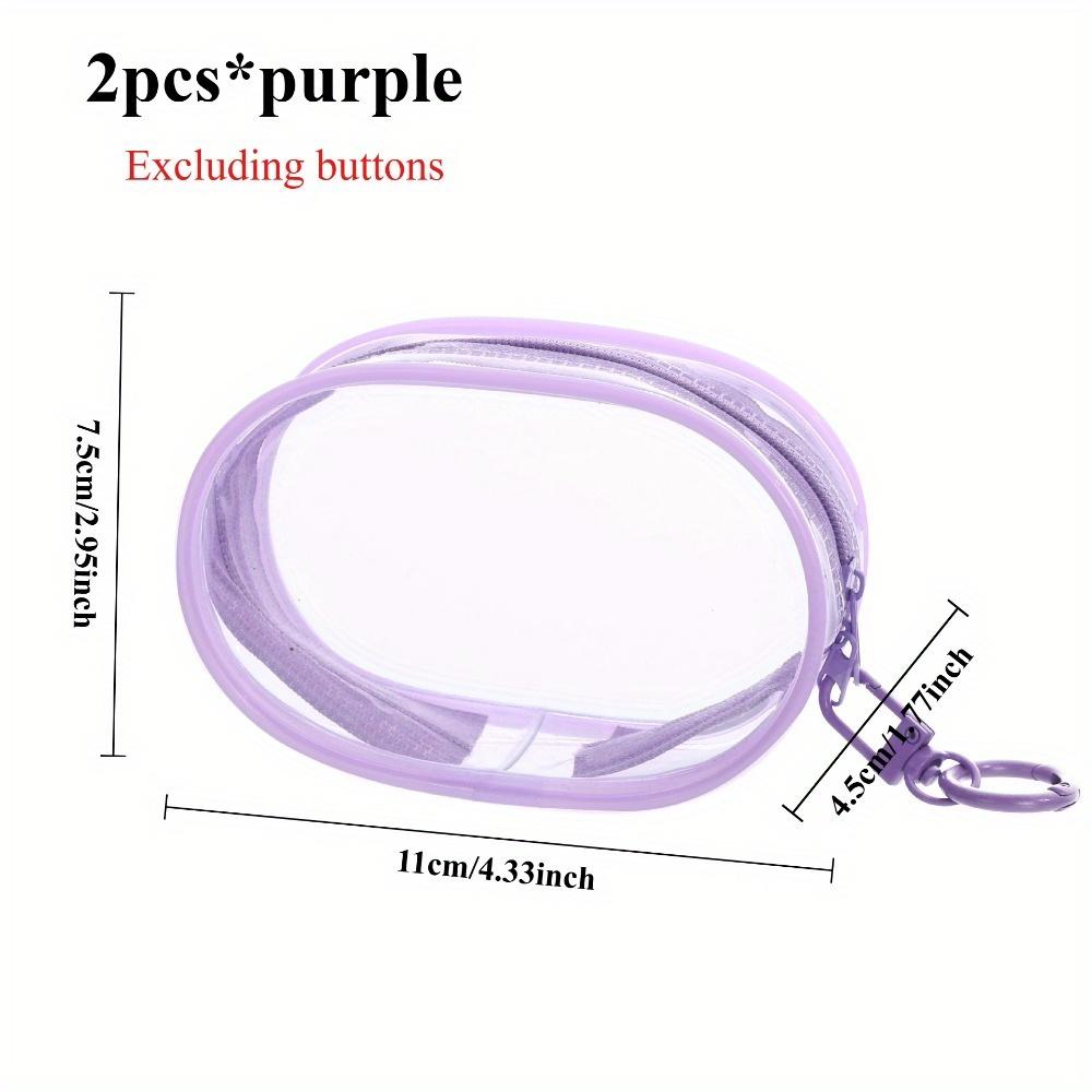 2pcs PVC Headphone Case Portable Travel Storage Bags Blind Box Bag Chargers Cables and Headphones Multifunctional Storage Bag