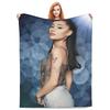 Ariana Grande Decken Flanell Ganzjahres Atmungsaktiv Weich Überwurfdecke für Bett Büro Teppichstück