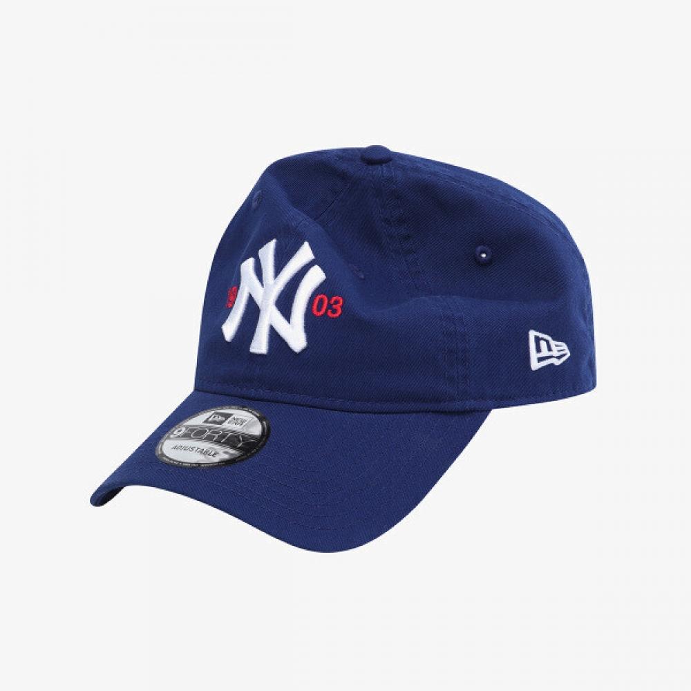 New Era New York Yankees Ear Number Unstructured Ball Cap Dark Royal 15206352