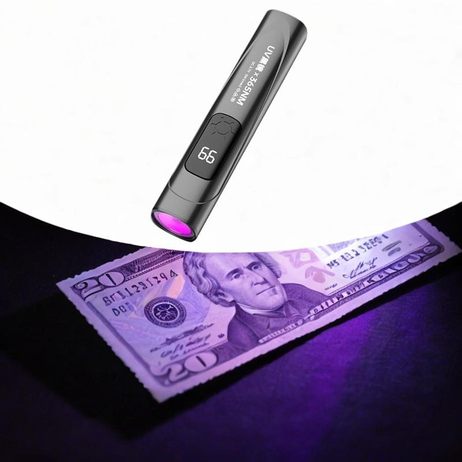 

Fluorescence Detection Pen Lightweight Small Practical Fluorescent Test Tool Black чорний