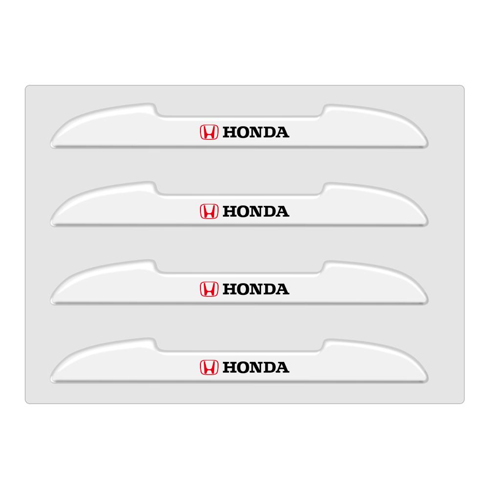 4Pcs Car Door Anti-collision Strips Bumper Protector Sticker For Honda Hrv Jazz City Fit Accord Odyssey Civic Mugen Power Typer
