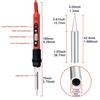 80W Soldering Iron Kit Adjustable Temperature LCD Solder Welding Tools Ceramic Heater Soldering Tips Tweezers Soldering Wire