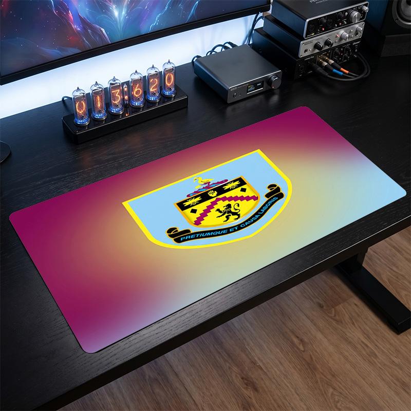 Burnley Football Print Large Mouse Pad, Anti-Slip Extended Gaming Desk Mat for Office Home