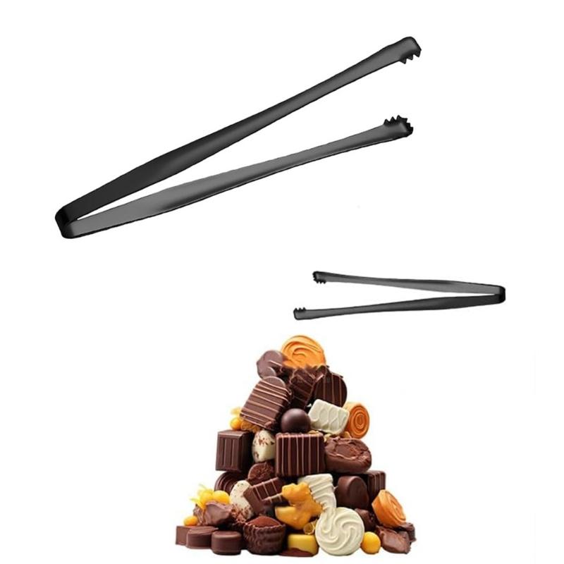 Pack of 3 Stainless Steel Kitchen Tongs with Long Handle for Safe Cooking and Baking In Deep Pots and On Grills