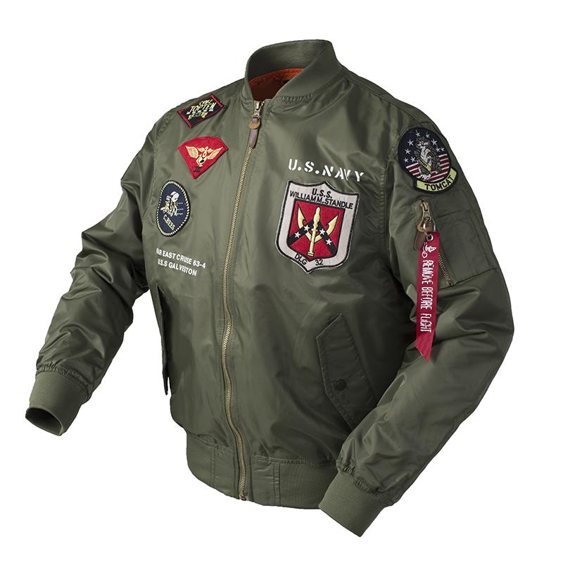 Autumn Top Gunvarsity Air Force Pilot Baseball Flight Letterman College Army Tactical Jacket